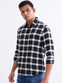 Men Shirt Black Slim Fit