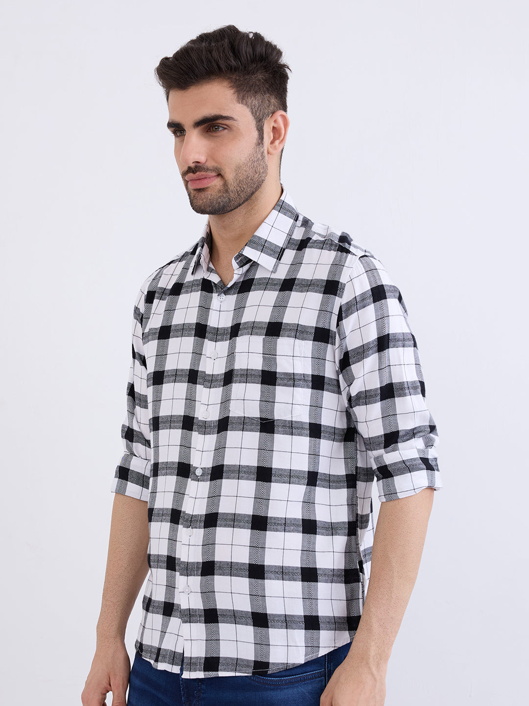 Men Shirt White Slim Fit