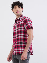Men Shirt Red Slim Fit