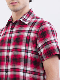 Men Shirt Red Slim Fit