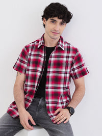 Men Shirt Red Slim Fit