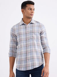 Men Shirt Blue Slim Fit