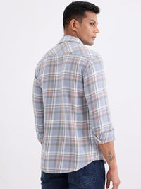 Men Shirt Blue Slim Fit