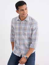 Men Shirt Blue Slim Fit