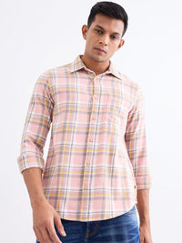 Men Shirt Pink Slim Fit