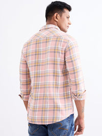 Men Shirt Pink Slim Fit