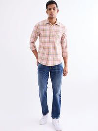 Men Shirt Pink Slim Fit