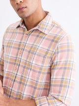Men Shirt Pink Slim Fit