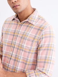 Men Shirt Pink Slim Fit