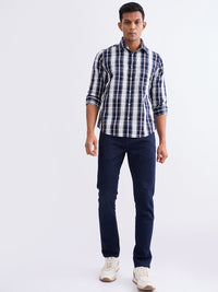 Men Shirt Blue Slim Fit