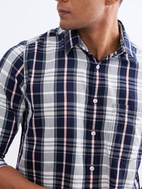 Men Shirt Blue Slim Fit