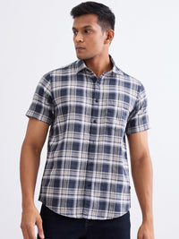 Men Shirt Grey Slim Fit
