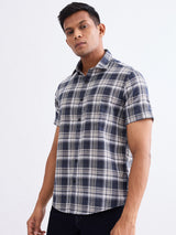 Men Shirt Grey Slim Fit