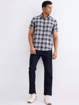 Men Shirt Grey Slim Fit