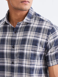 Men Shirt Grey Slim Fit