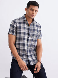 Men Shirt Grey Slim Fit