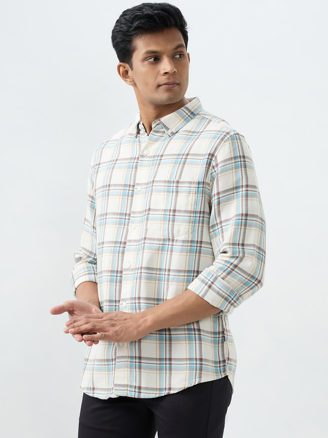 Men Shirt White Regular Fit