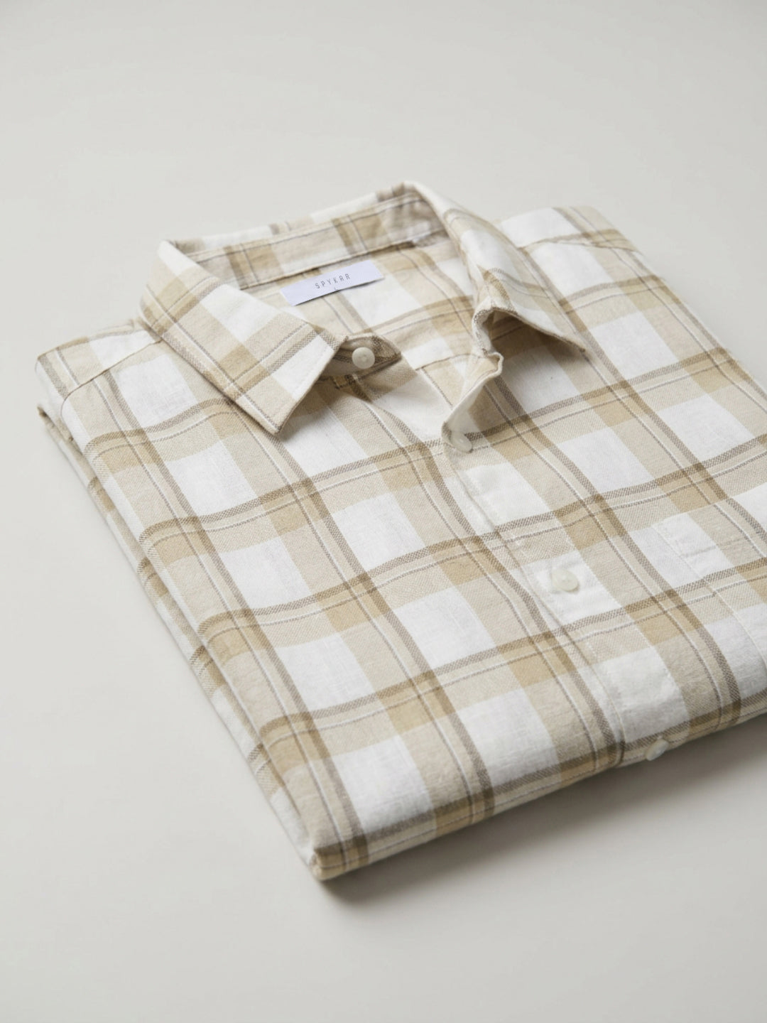 Men Shirt Check Green Regular Fit