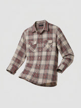 Men Shirt Check Red Regular Fit