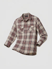 Men Shirt Check Red Regular Fit