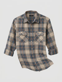 Men Shirt Check Teal Blue Regular Fit