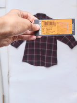 Men Shirt Check Red Regular Fit
