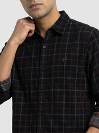 Men Shirt Check Red Regular Fit