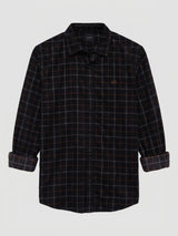 Men Shirt Check Red Regular Fit