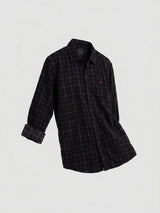 Men Shirt Check Red Regular Fit