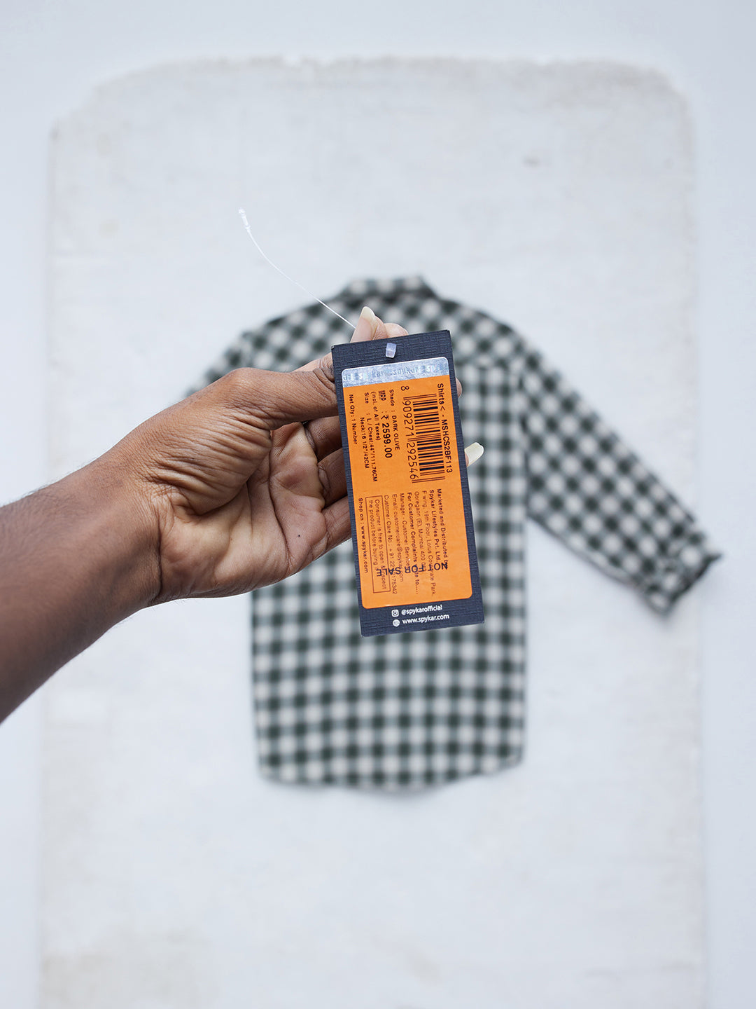 Men Shirt Check Green Regular Fit
