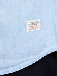 Men Shirt Denim Light Blue Regular Fit