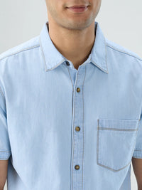 Men Shirt Light Blue Regular Fit