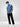 Men Shirt Mid Blue Regular Fit