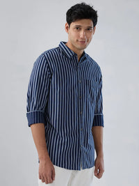 Men Shirt Denim Blue Regular Fit