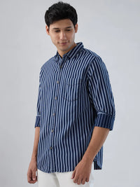 Men Shirt Denim Blue Regular Fit
