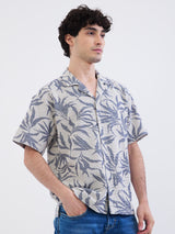 Men Shirt Blue Relaxed Fit