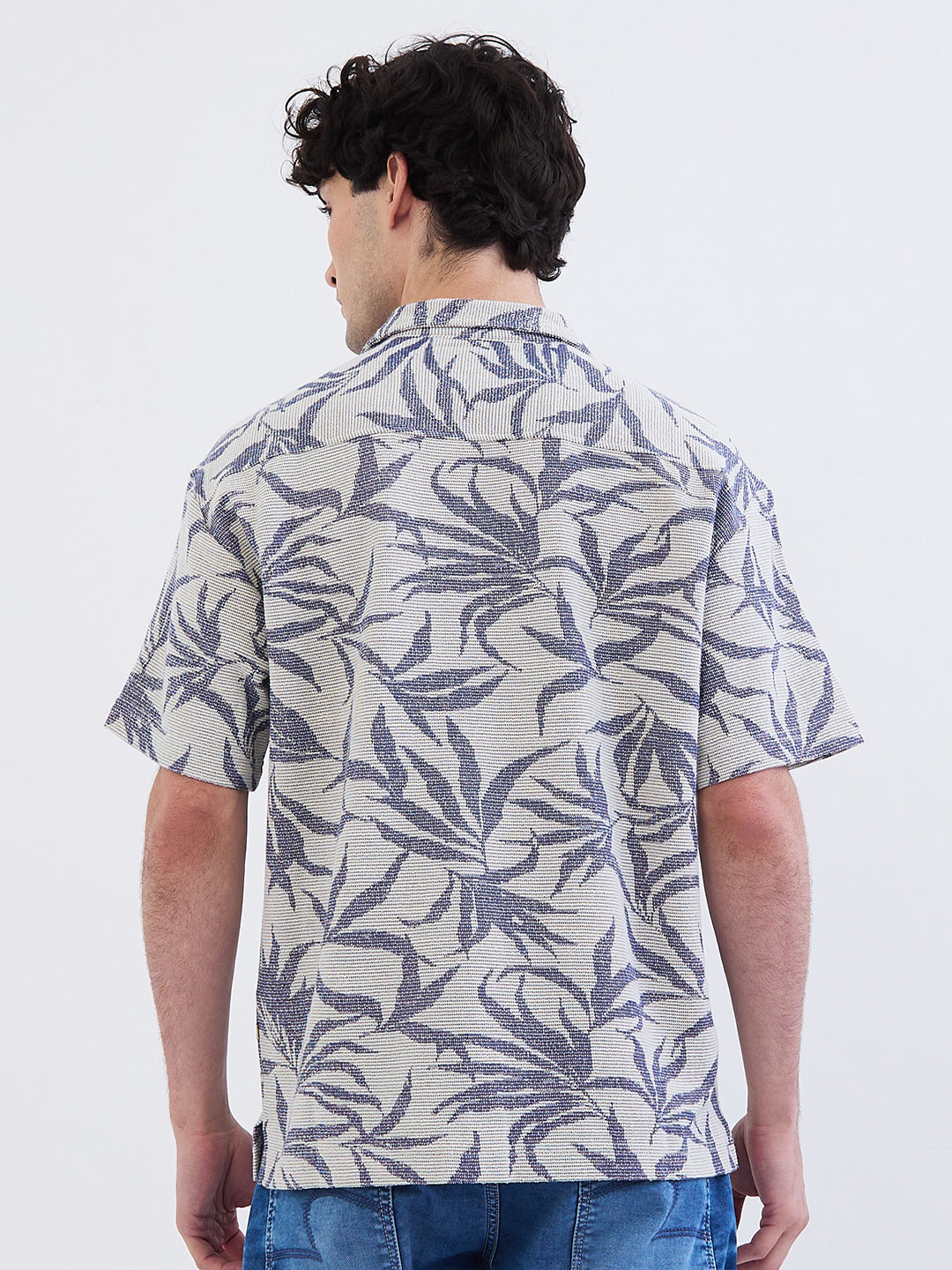 Men Shirt Blue Relaxed Fit