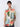 Men Shirt Print Blue Slim Fit