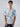 Men Shirt Print Blue Relaxed Fit