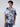 Men Shirt Print White Relaxed Fit