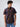 Men Shirt Print Navy Blue Regular Fit