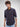 Men Shirt Print Plum Red Slim Fit