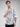 Men Shirt Print White Slim Fit