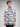 Men Shirt Print Grey Slim Fit