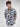 Men Shirt Print Green Slim Fit