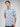Men Shirt Print Blue Slim Fit