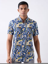 Men Shirt Blue Slim Fit