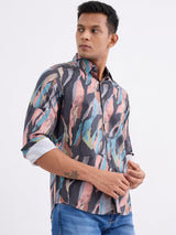 Men Shirt Grey Slim Fit