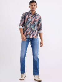 Men Shirt Grey Slim Fit