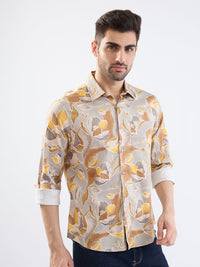 Men Shirt Grey Slim Fit